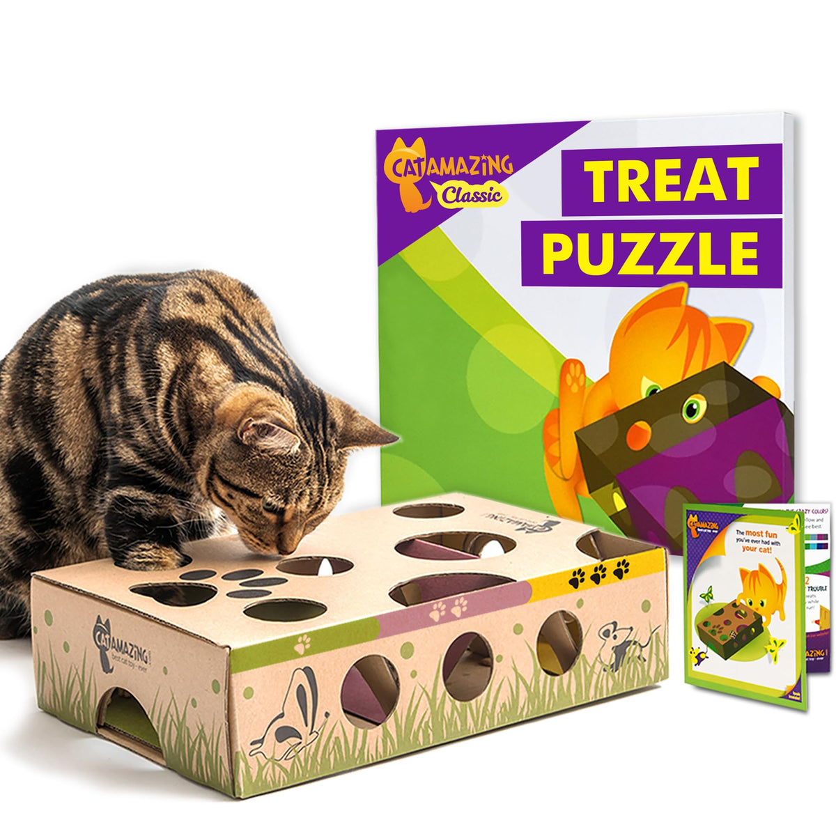 Cat Amazing Shark Tank puzzle box encouraging interactive play and mental stimulation.