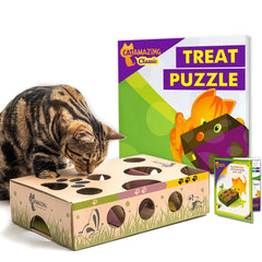 Cat Amazing Shark Tank puzzle box encouraging interactive play and mental stimulation.