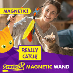 Cat Amazing Snatch telescoping pole extended to reach farther during play