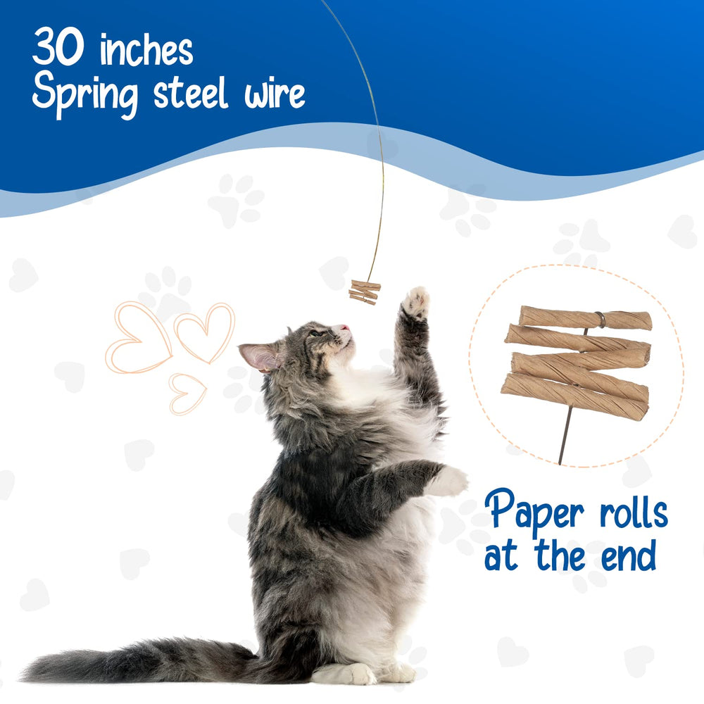 Cat Dancer 101 toy brown packaging display highlights easy setup for quick playtime