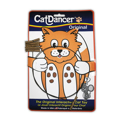 Cat Dancer 101 toy brown side view showing durable spring-wire action for engaging play