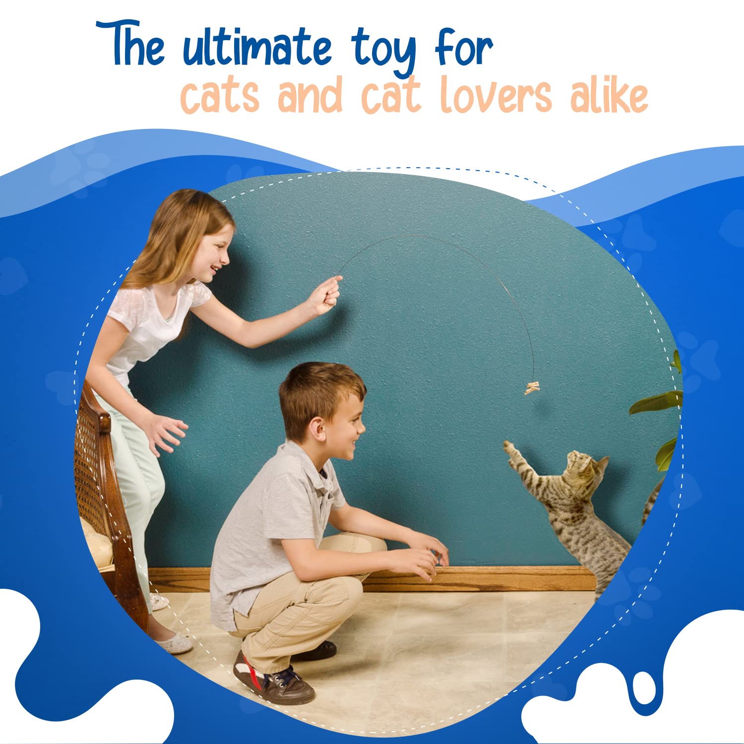 Cat Dancer 3-pack interactive cat toy set for varied play sessions.