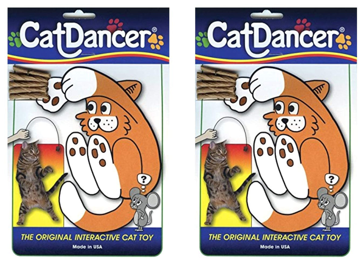 Cat Dancer toy bobbing paper strips for engaging cat play
