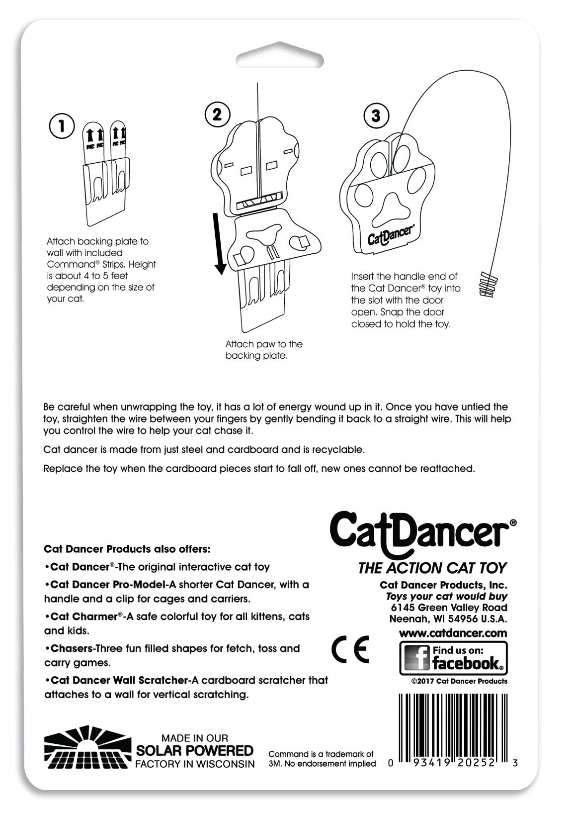 Cat Dancer Deluxe 252 cat toy in action offering active engagement and exercise.