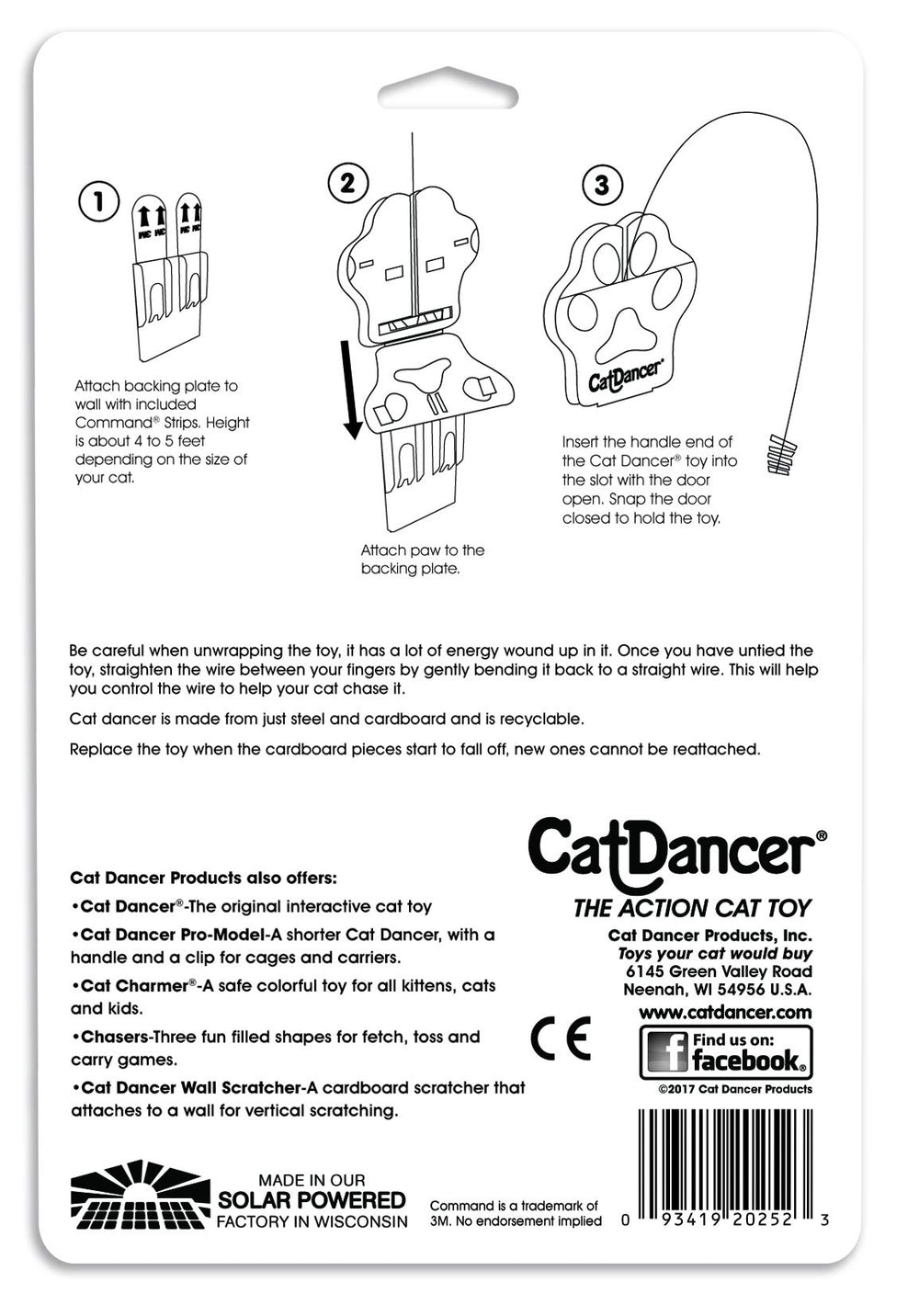 Cat Dancer Deluxe 252 cat toy in action offering active engagement and exercise.
