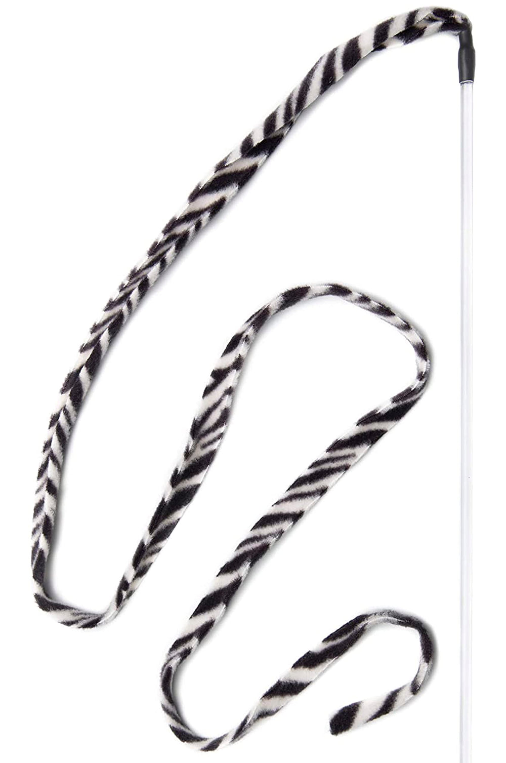 Cat Dancer Jungle Cat Charmer wand with jungle fleece for interactive play.