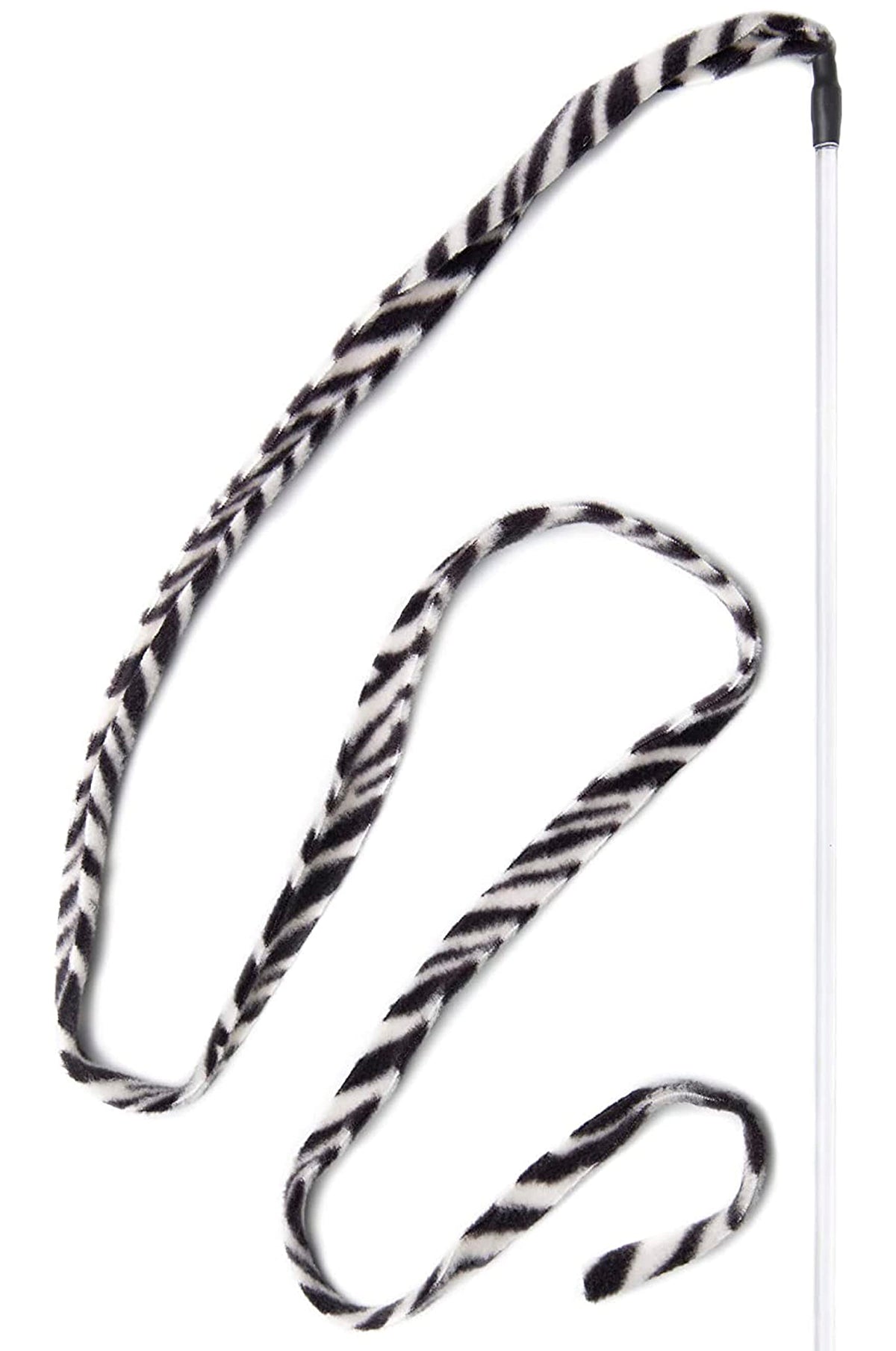 Cat Dancer Jungle Cat Charmer wand with jungle fleece for interactive play.