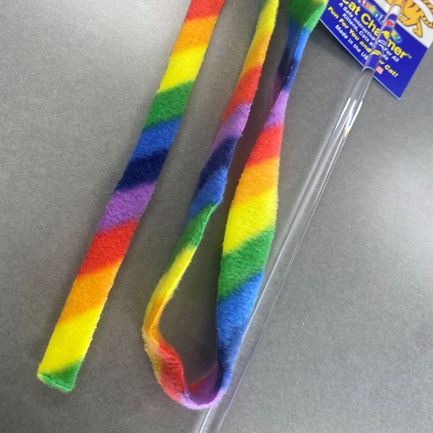 Cat Dancer Rainbow Cat Charmer non-toxic materials emphasize safe play.