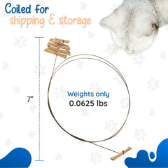 Cat Dancer wire with paper roll in motion stimulates hunting instincts.