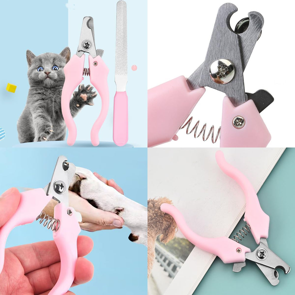 Cat & Dog Grooming Kit nail clipper and file for safe at-home nail maintenance.