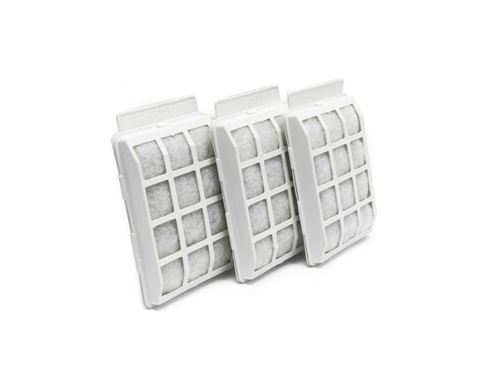 Cat H2O filter pads 3-pack highlighting sponge and activated carbon for tastier, cleaner water.