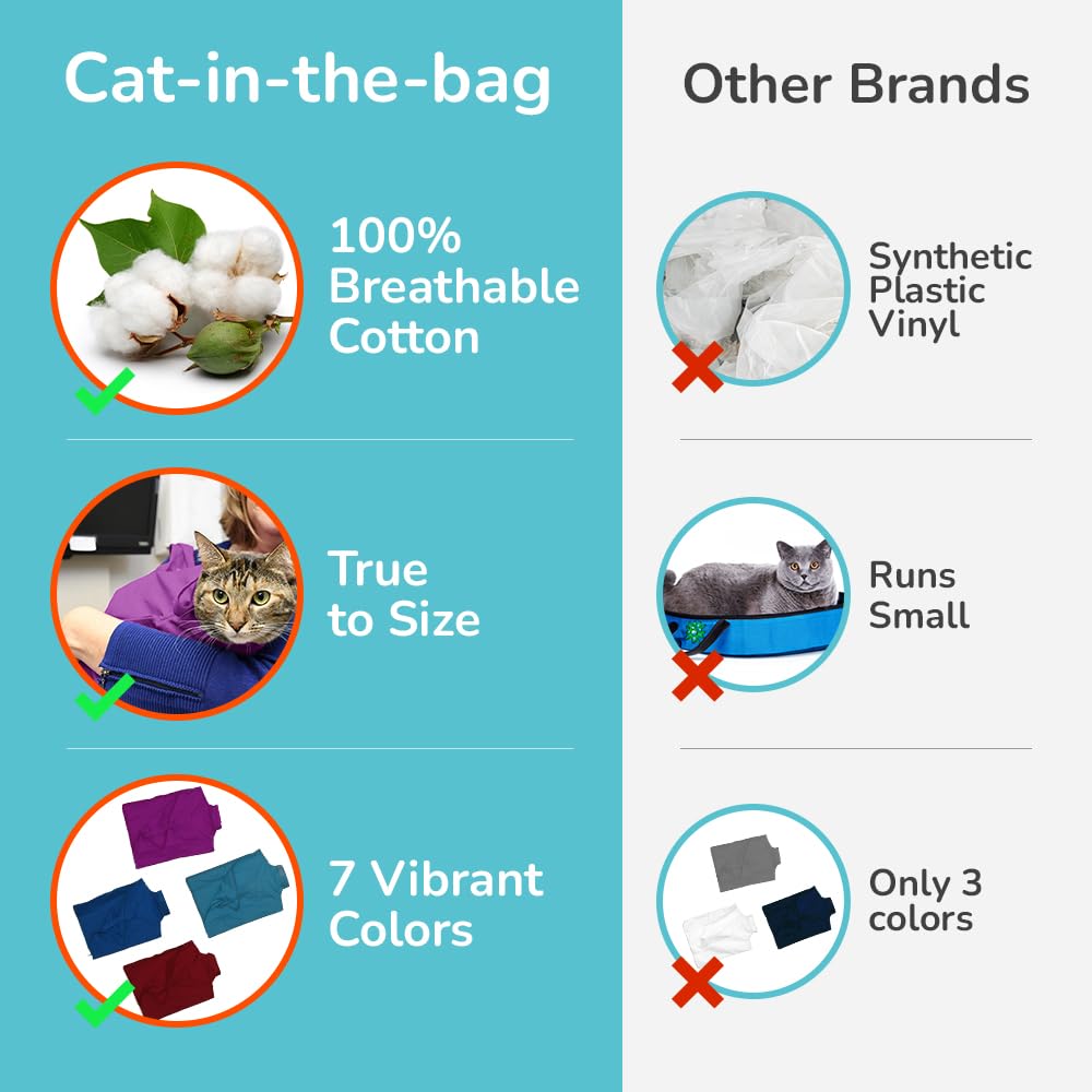 Cat-in-the-bag Cozy Comfort Carrier lavender side view with padded shoulder strap for hands-free transport.