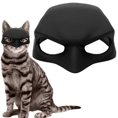 Cat Mask Cosplay close-up: lightweight, comfortable fit for cats during photoshoots.