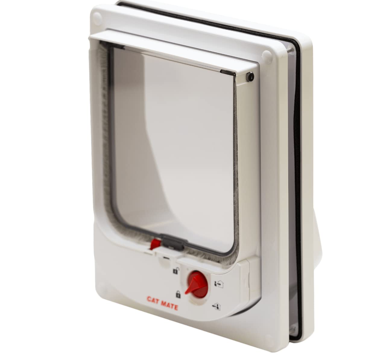 Cat Mate 4-Way Locking Flap front view showing exclusive access for trusted pets.