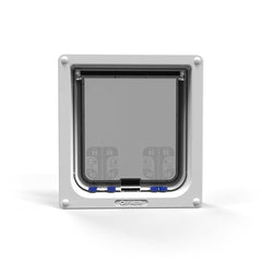 Cat Mate 4-Way Locking Large Cat Flap installation angle demonstrates mounting options