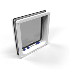 Cat Mate 4-Way Locking Large Cat Flap magnetic-closure demonstrates secure access control