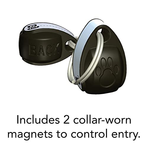 Cat Mate collar magnets closeup illustrating magnetic entry control for cats.