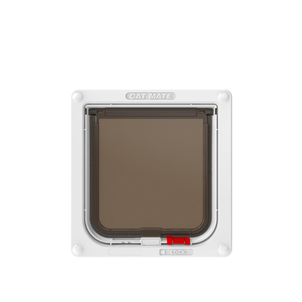 Cat Mate installation guide image demonstrates easy fit on UPVC, wood, and screens.