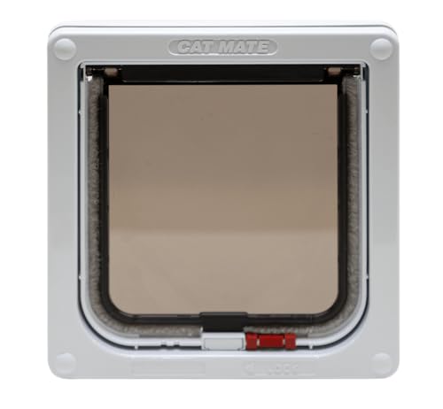 Cat Mate flap magnetic closure reinforces secure weather sealing for outdoor-access doors.