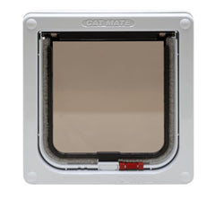 Cat Mate flap magnetic closure reinforces secure weather sealing for outdoor-access doors.