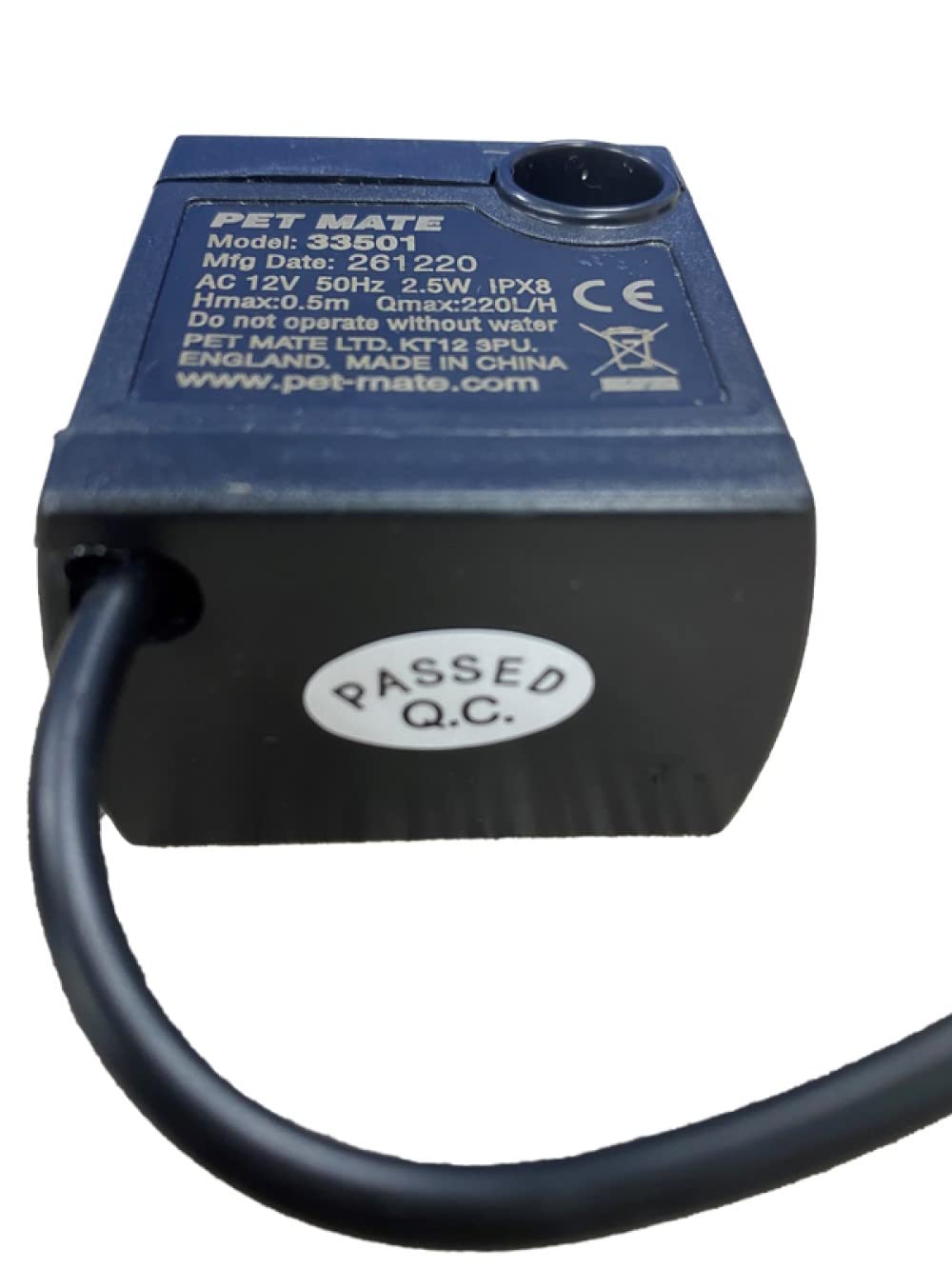 Cat Mate genuine replacement pump for fountains ensures reliable, compatible performance.