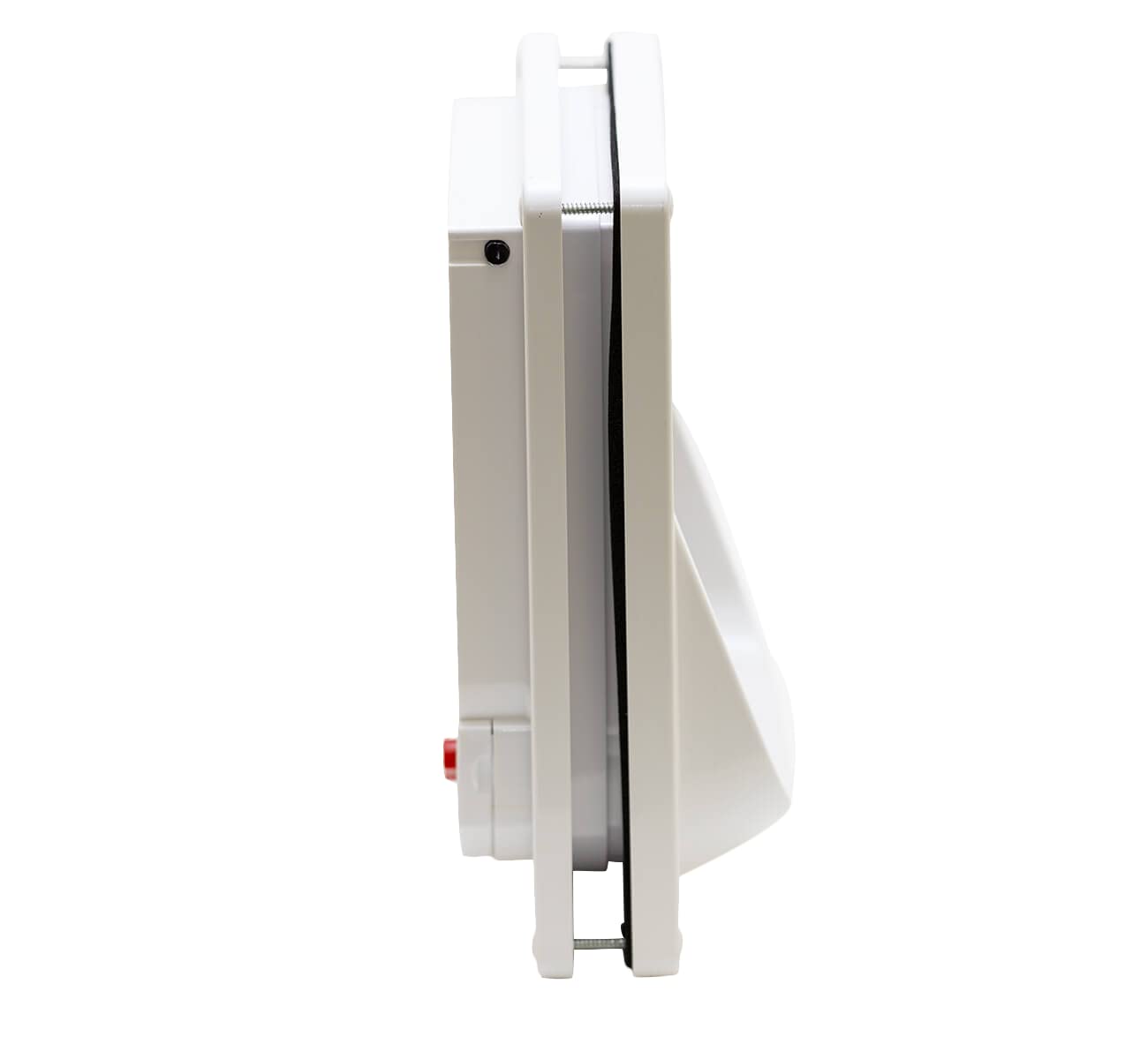 Cat Mate installation in a wooden door demonstrates easy mounting.