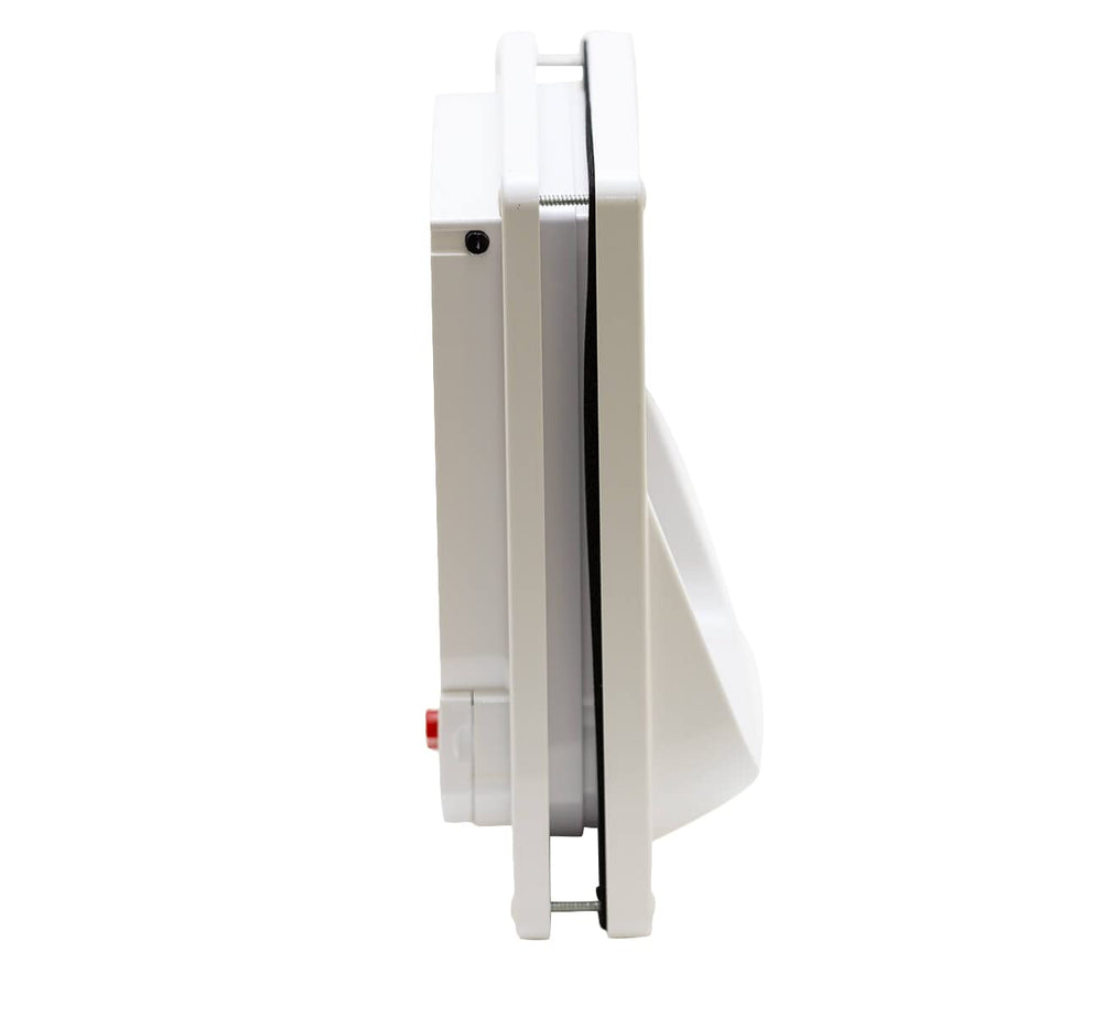 Cat Mate installation in a wooden door demonstrates easy mounting.