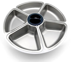 Cat Mate stainless steel bowl insert for a 5-meal feeder ensures durable, hygienic meals.