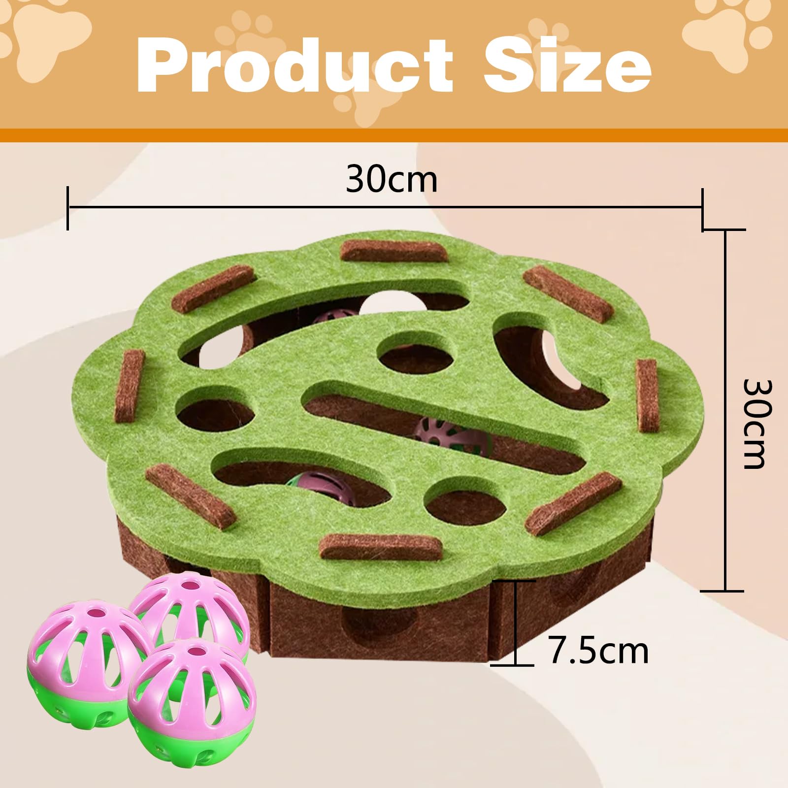Cat Nail File Enrichment Box durable felt supports scratching and nail maintenance.