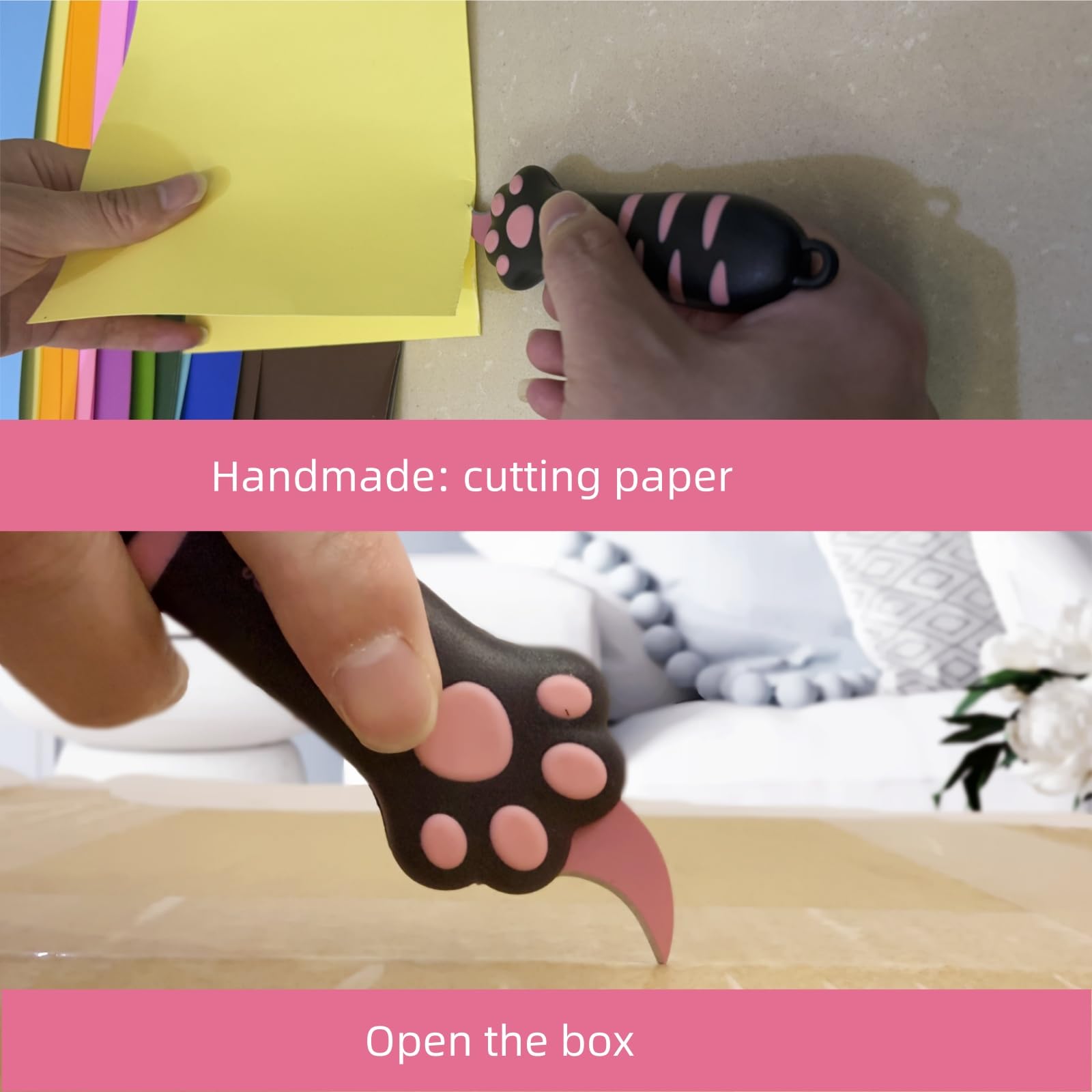 Cat Paw Box Cutter with gift packaging, ideal for gifting.