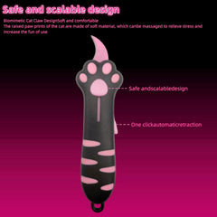 Cat Paw Box Cutter held in hand, showcasing compact on-the-go design.