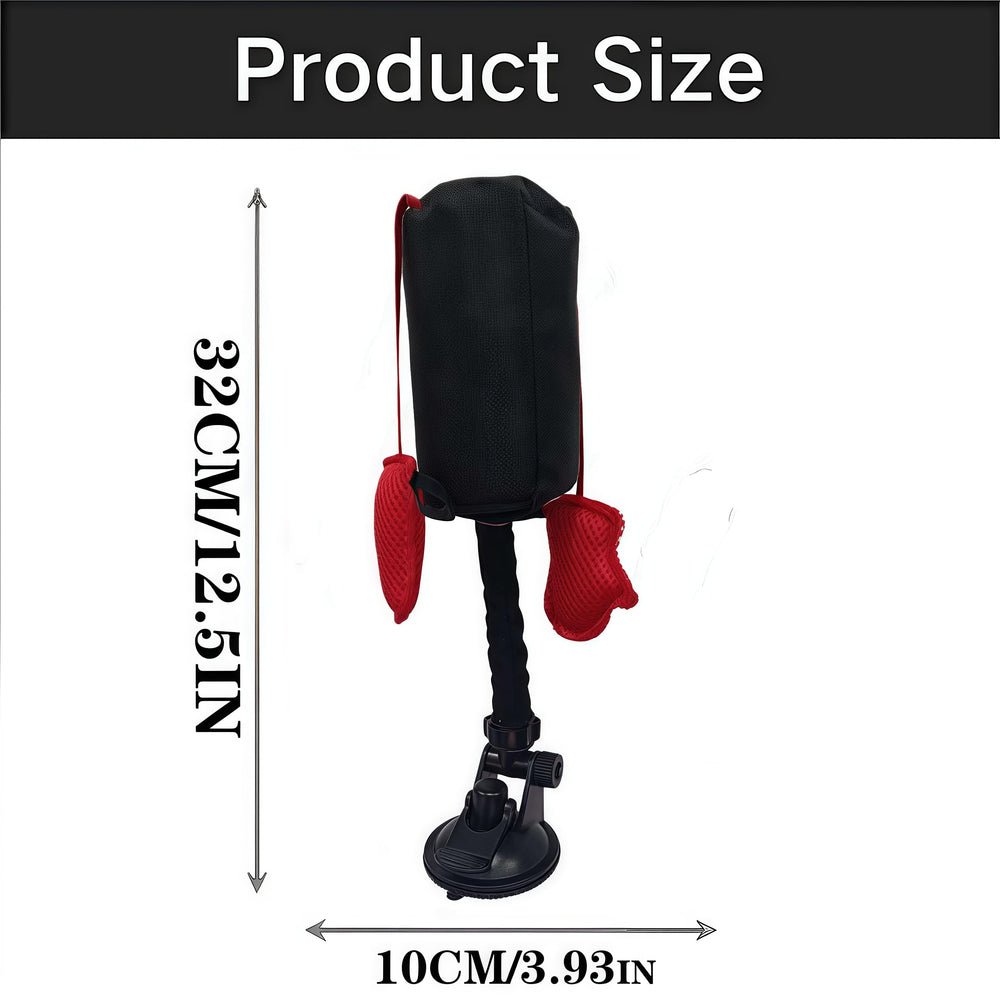 Cat punching bag toy ideal for indoor use in apartments and small spaces.