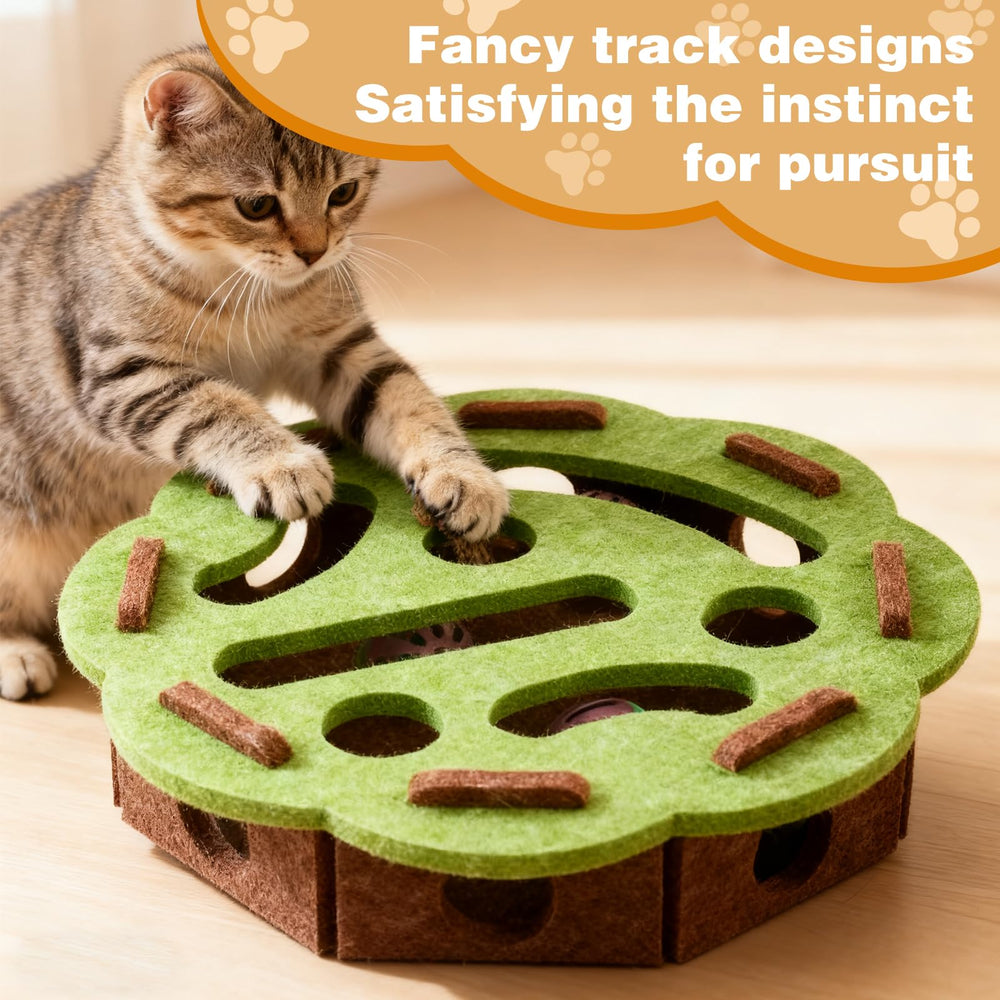 Cat Scratch Puzzle Enrichment Box gift-ready packaging for engaging indoor cats.