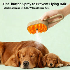 Cat Steam Brush deep-cleansing mode removes dirt during brushing