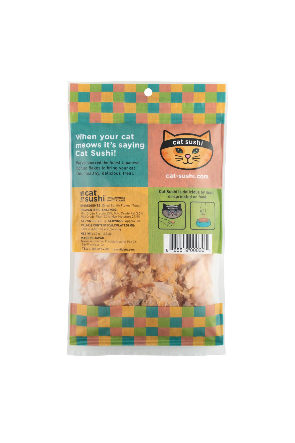 Cat Sushi bonito flakes classic cut crumbs image for toppers and mix-ins