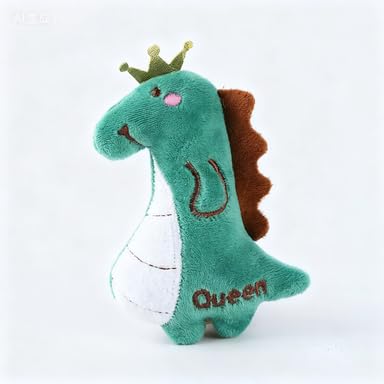 Cat Toy Interactive Plush Dinosaur—soft 4.7-inch kitten toy for indoor hunting-inspired play.