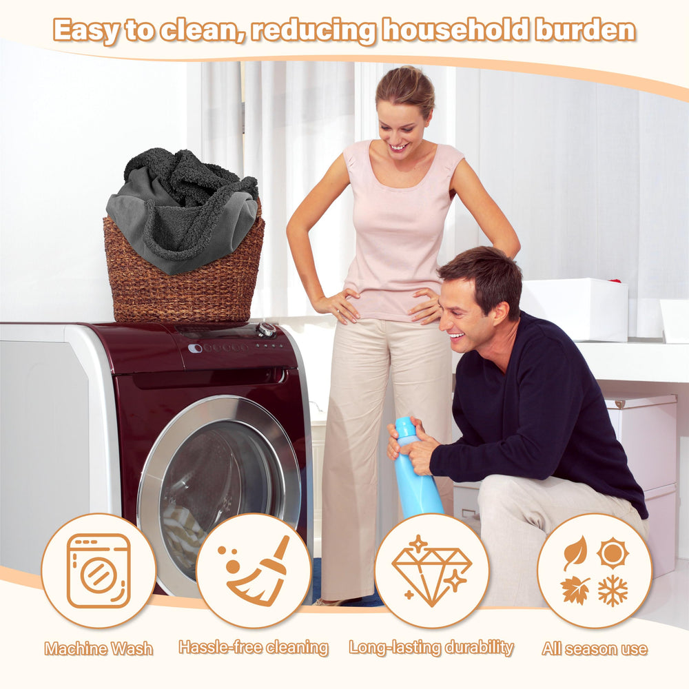 Catalonia blanket being machine washed for easy care and durability
