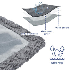 Catalonia blanket reversible fleece side for lounging and warmth