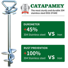 Catapamey 304 stainless steel cable closeup shows rust-proof strength.