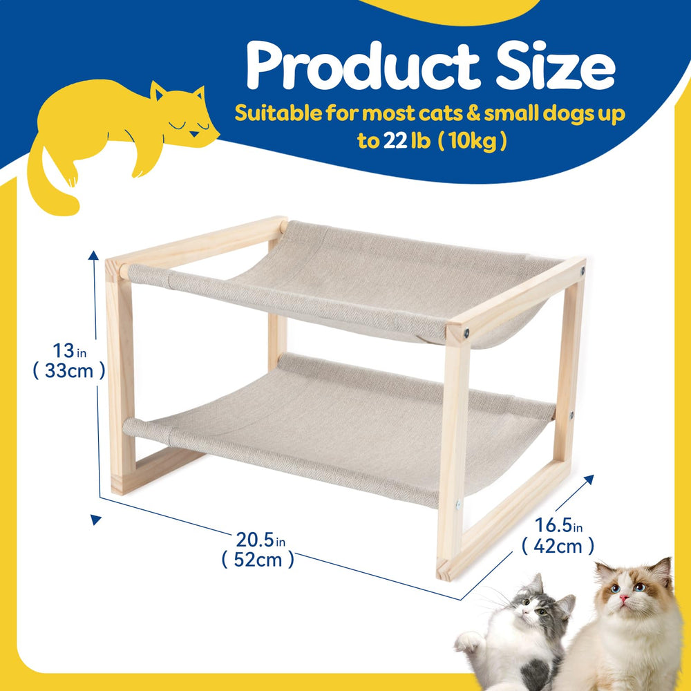 Breathable, washable cover on CatAve Hammock keeps sleeping space fresh.