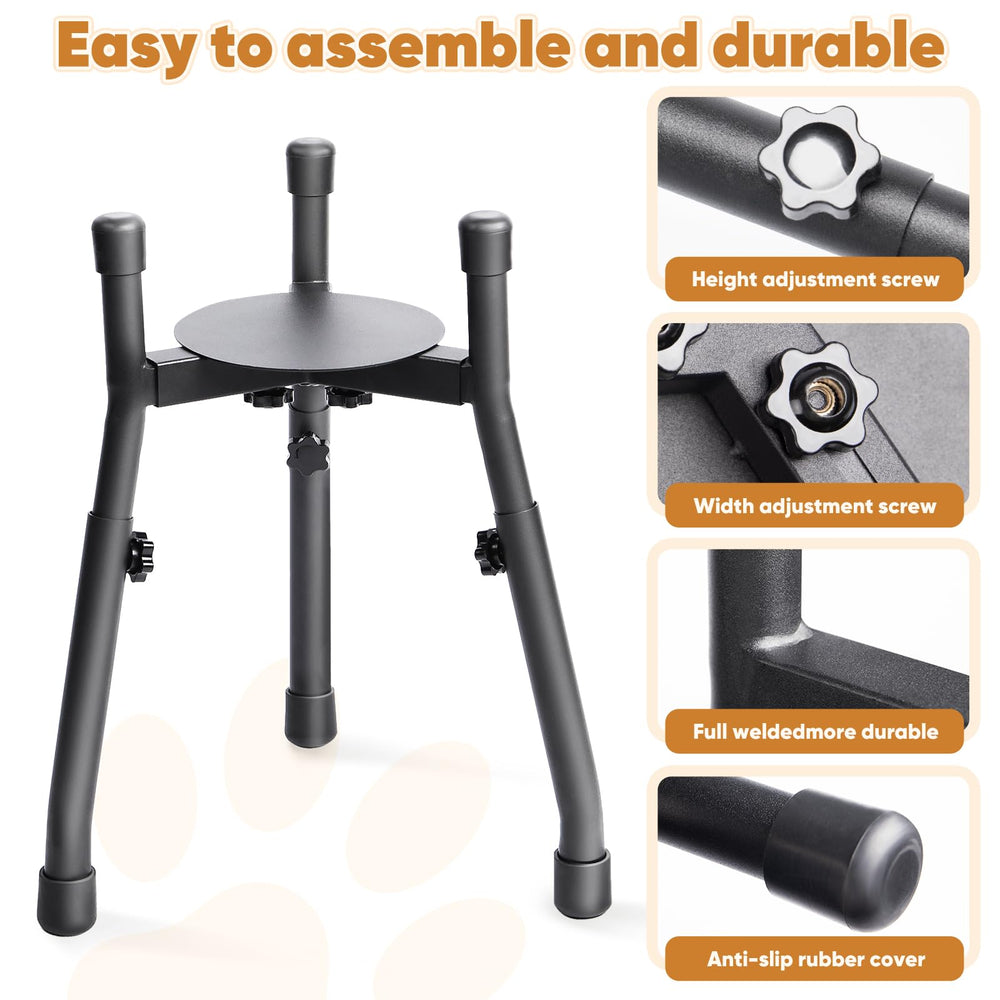 CatAve rubberized feet silent design minimizes metal noise