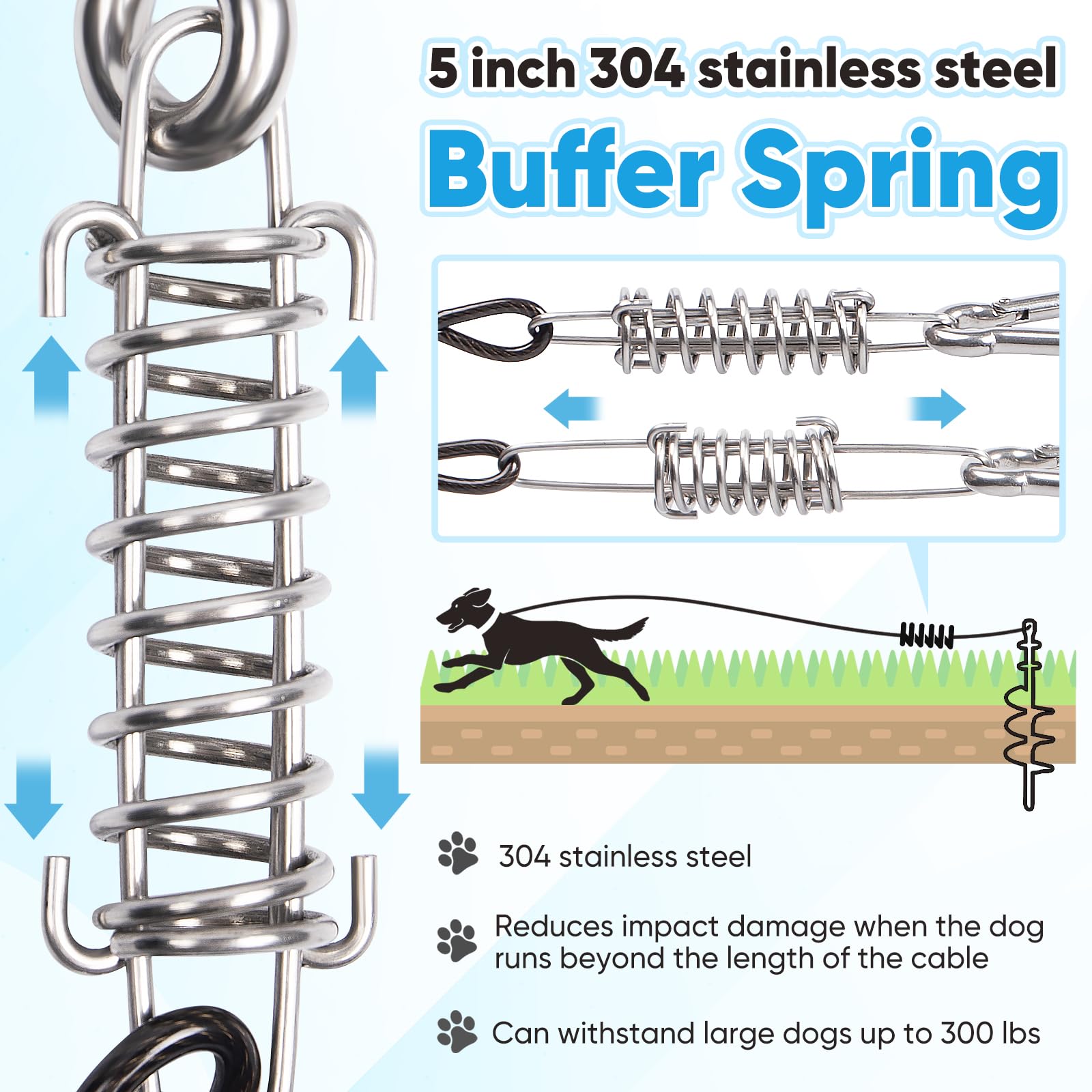 CatAve heavy-duty stake anchored in ground demonstrates stability and durability