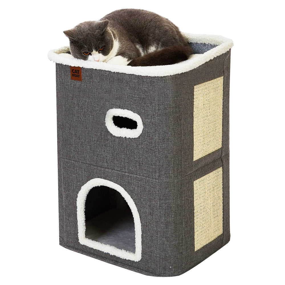 CATBOAT 8-inch entry hole suits cats of varied sizes for easy access.