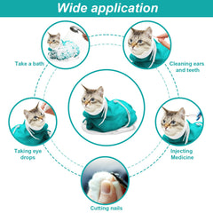 Catcan Cat Bathing Bag fastening buckle enables adjustable snugness