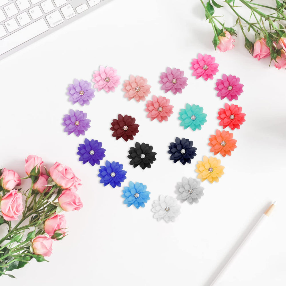 Catcan dog flower collar 20-colors-pack for mix-and-match looks