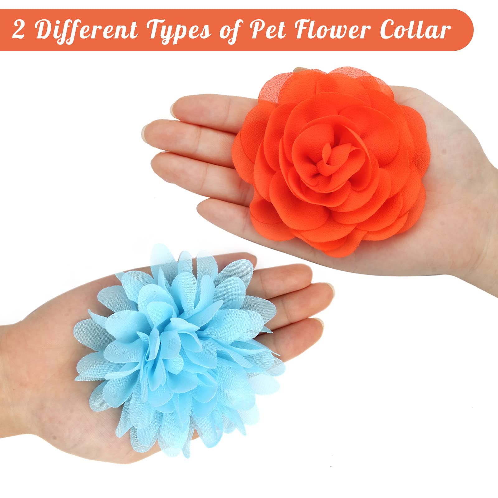 Catcan soft chiffon dog bow emphasizes light comfortable wear.