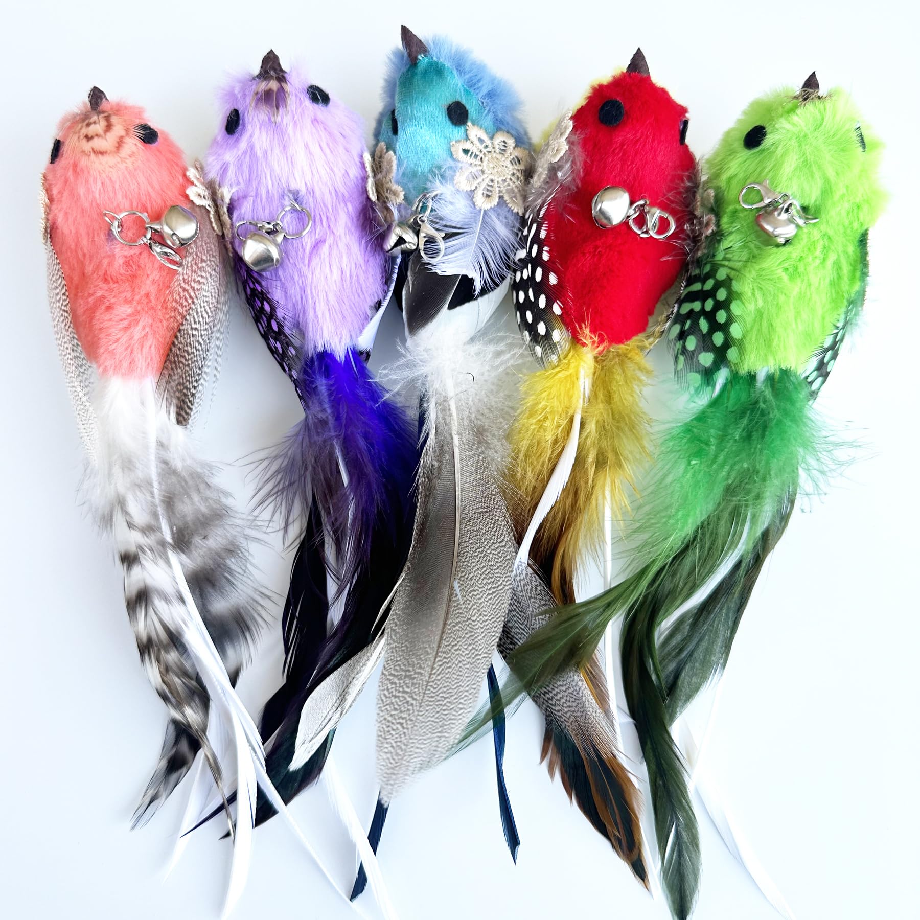 CATENEED feather refills sized 22 cm for wand toy compatibility