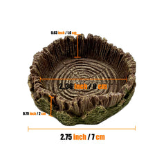 CATENEED reptile feeding bowls 2-pack for Bearded Dragon and Gecko meals