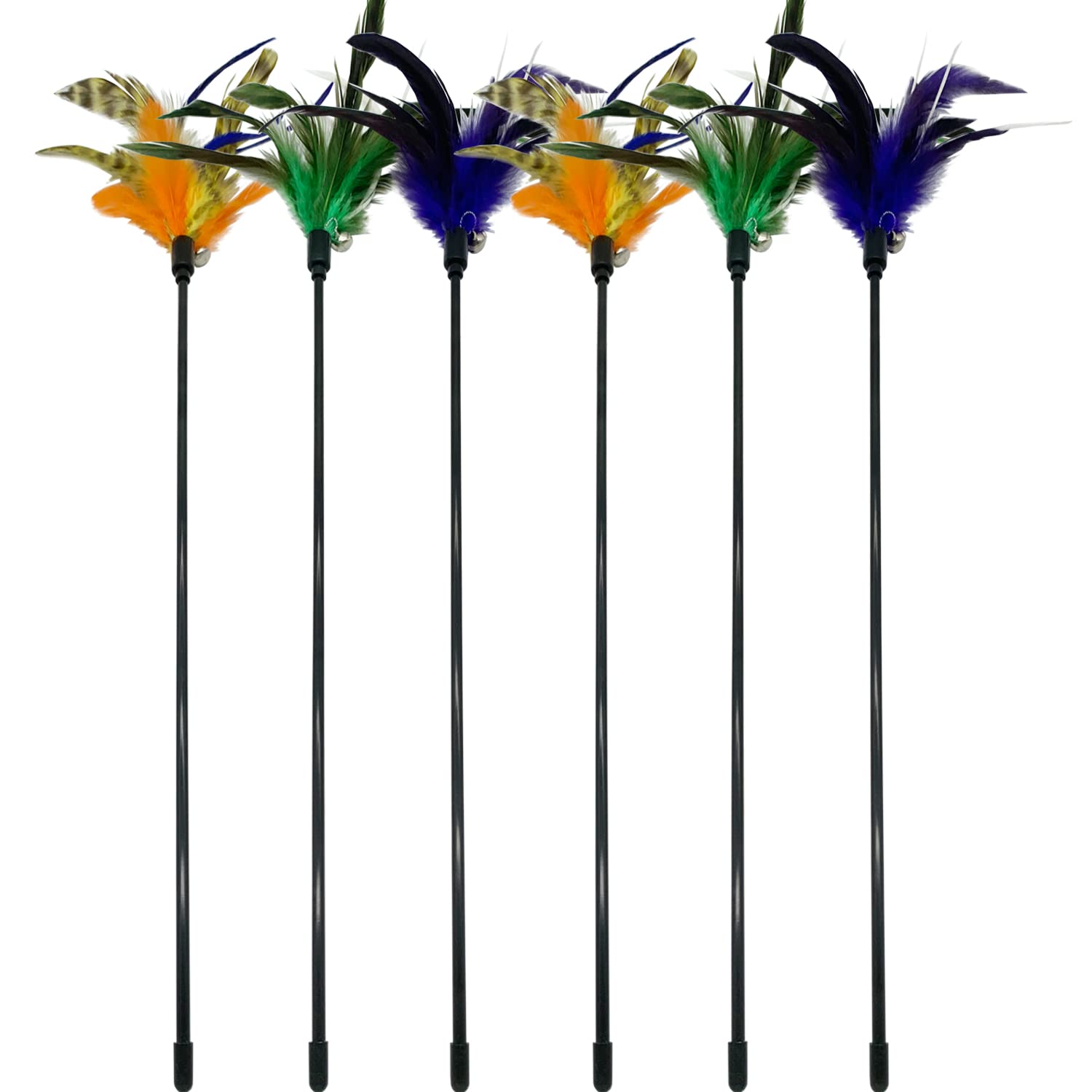 CATENESS cat wand toy feather stick collection enhances interactive play and bonding.