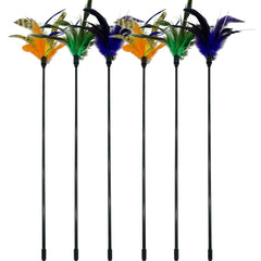 CATENESS cat wand toy feather stick collection enhances interactive play and bonding.